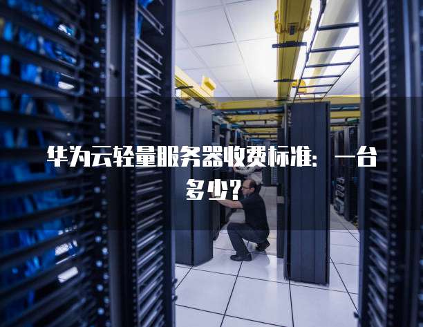 华为云轻量服务器收费标准:一台多少?