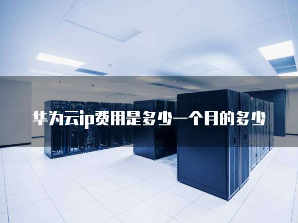华为云ip费用是多少一个月的多少