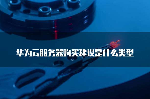 华为云服务器购买建议是什么类型