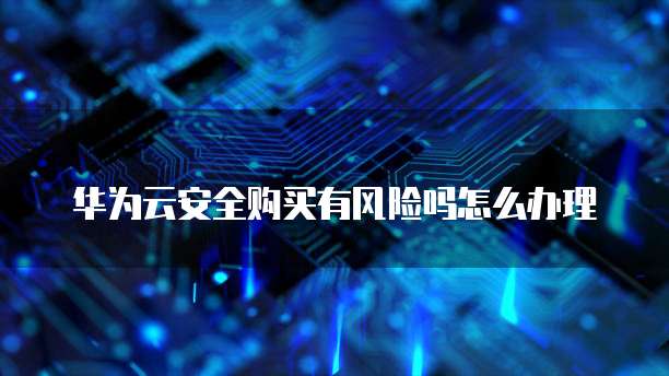 华为云安全购买有风险吗怎么办理