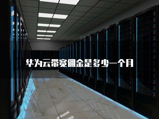 华为云带宽佣金是多少一个月