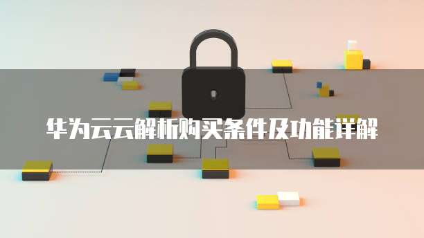 华为云云解析购买条件及功能详解
