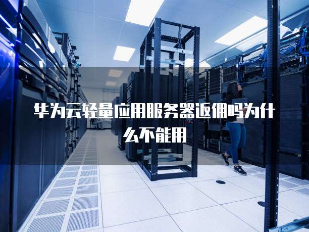 华为云轻量应用服务器返佣吗为什么不能用