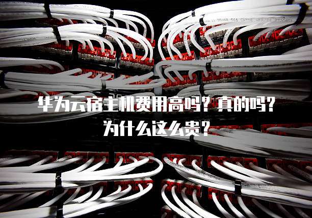 华为云宿主机费用高吗?真的吗?为什么这么贵?