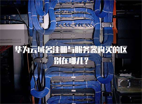华为云域名注册与服务器购买的区别在哪儿？