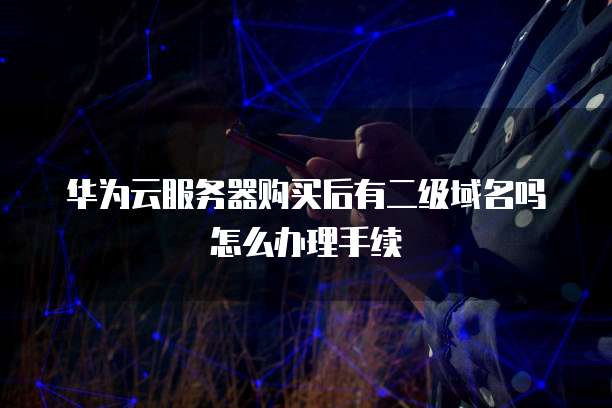 华为云服务器购买后有二级域名吗怎么办理手续