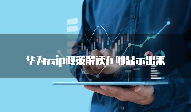 华为云ip政策解读在哪显示出来