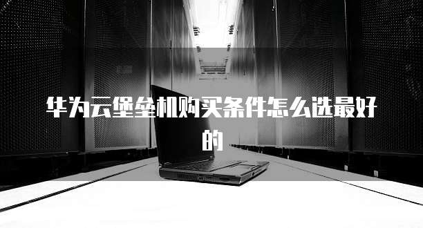华为云堡垒机购买条件怎么选最好的