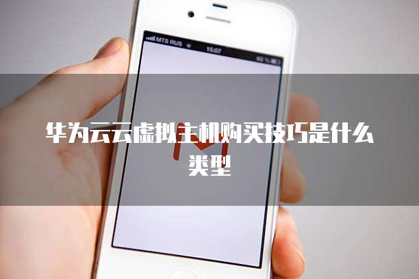 华为云云虚拟主机购买技巧是什么类型