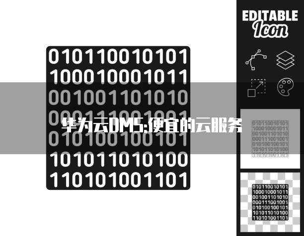 华为云DMS:便宜的云服务