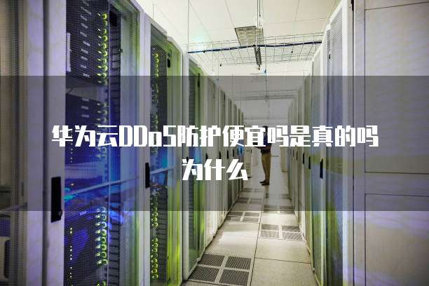 华为云DDoS防护便宜吗是真的吗为什么