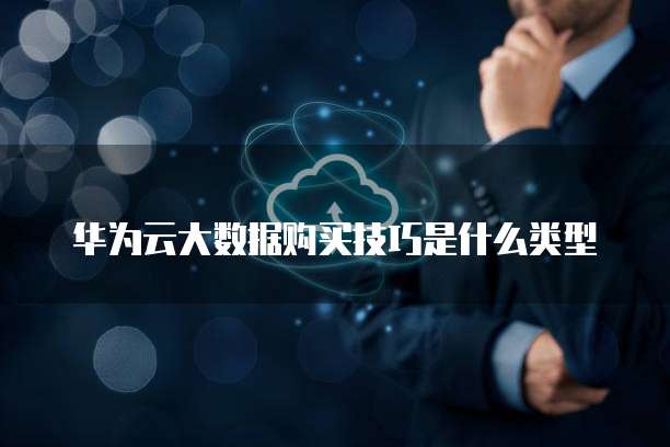 华为云大数据购买技巧是什么类型
