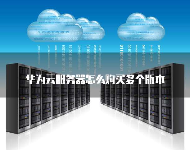 华为云服务器怎么购买多个版本