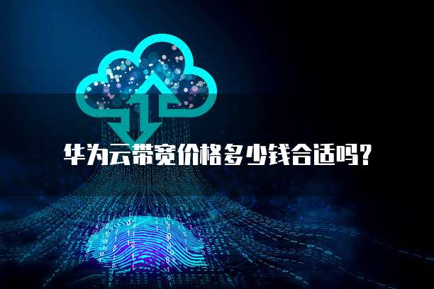 华为云带宽价格多少钱合适吗?