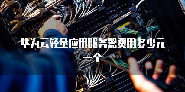 华为云轻量应用服务器费用多少元一个