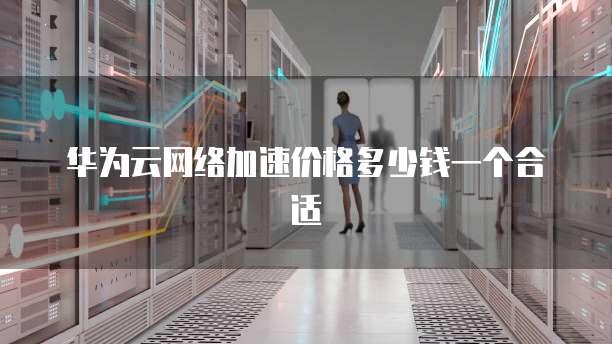 华为云网络加速价格多少钱一个合适