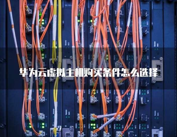 华为云虚拟主机购买条件怎么选择