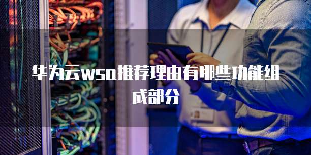 华为云wsa推荐理由有哪些功能组成部分