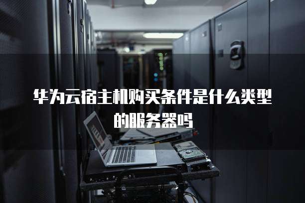 华为云宿主机购买条件是什么类型的服务器吗