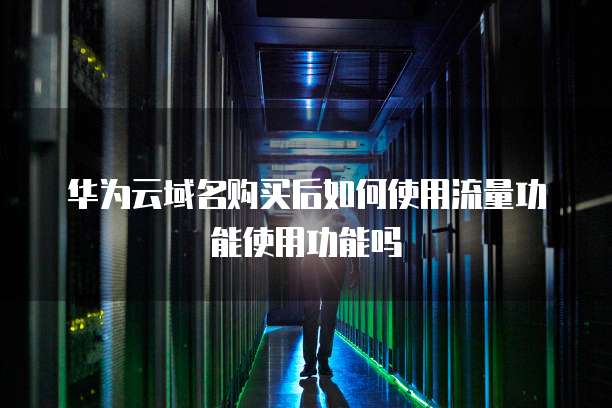 华为云域名购买后如何使用流量功能使用功能吗