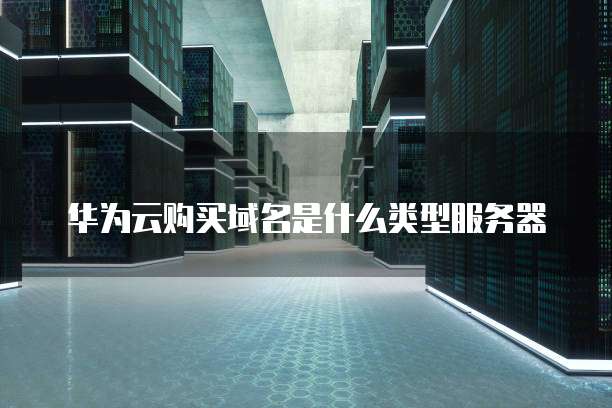 华为云购买域名是什么类型服务器