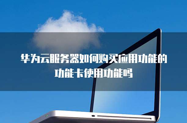 华为云服务器如何购买应用功能的功能卡使用功能吗