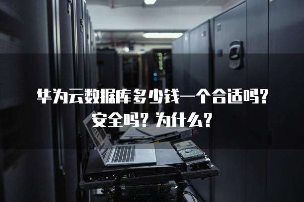 华为云数据库多少钱一个合适吗?安全吗?为什么?
