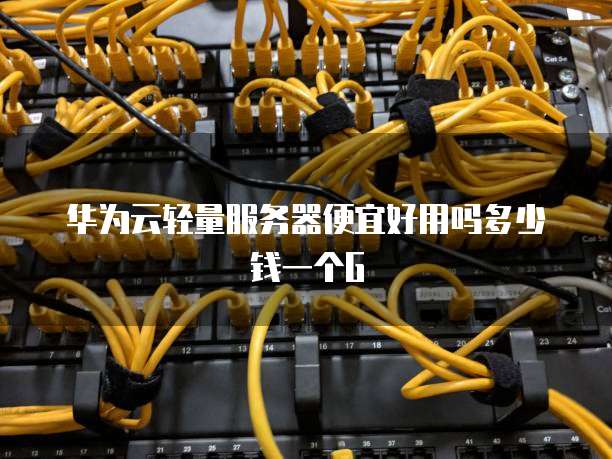 华为云轻量服务器便宜好用吗多少钱一个G
