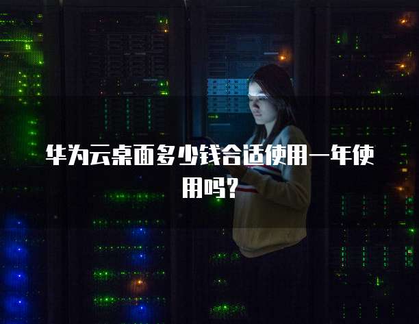 华为云桌面多少钱合适使用一年使用吗?