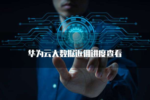 华为云大数据返佣进度查看