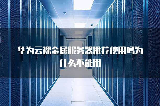 华为云裸金属服务器推荐使用吗为什么不能用