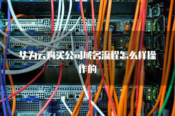 华为云购买公司域名流程怎么样操作的