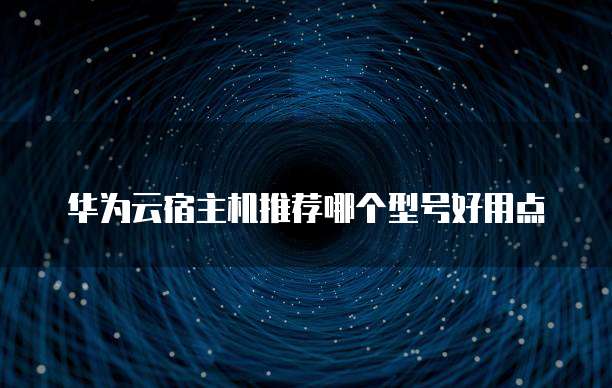 华为云宿主机推荐哪个型号好用点