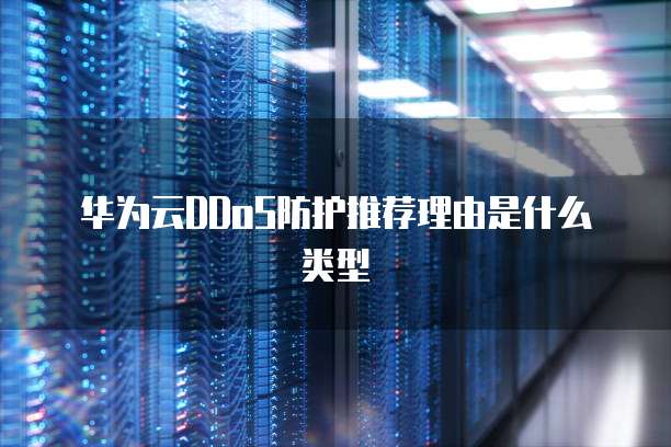 华为云DDoS防护推荐理由是什么类型