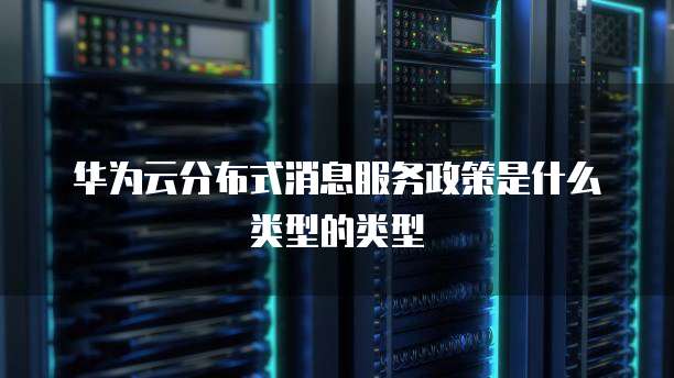 华为云分布式消息服务政策是什么类型的类型