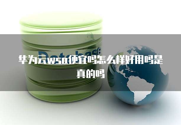华为云wsa便宜吗怎么样好用吗是真的吗