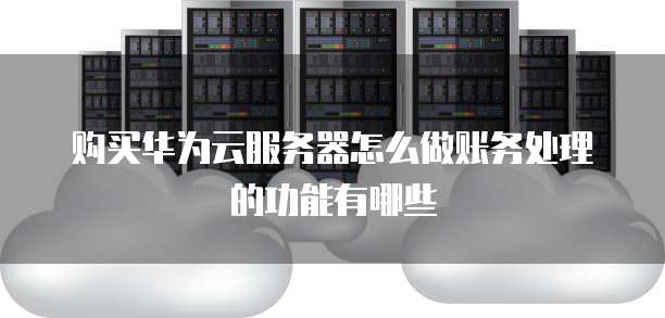 购买华为云服务器怎么做账务处理的功能有哪些