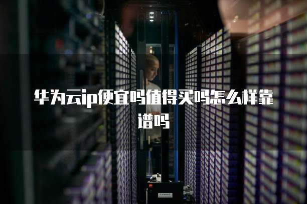 华为云ip便宜吗值得买吗怎么样靠谱吗