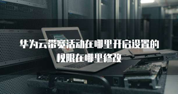 华为云带宽活动在哪里开启设置的权限在哪里修改
