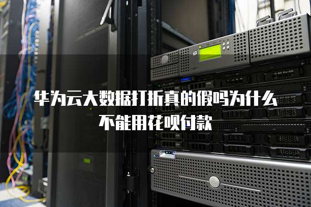 华为云大数据打折真的假吗为什么不能用花呗付款