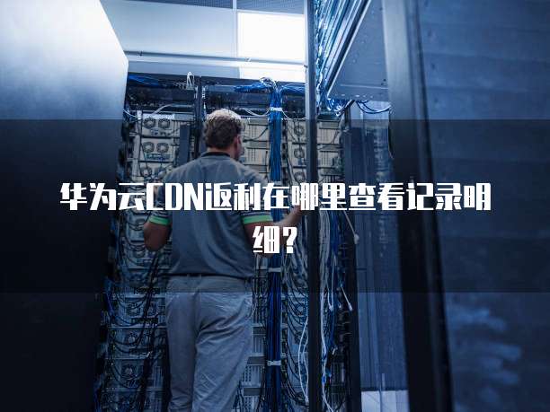 华为云CDN返利在哪里查看记录明细?