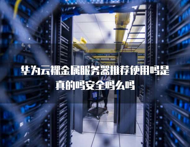 华为云裸金属服务器推荐使用吗是真的吗安全吗么吗