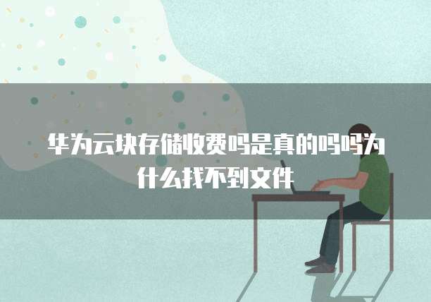 华为云块存储收费吗是真的吗吗为什么找不到文件
