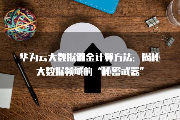 华为云大数据佣金计算方法:揭秘大数据领域的“秘密武器”