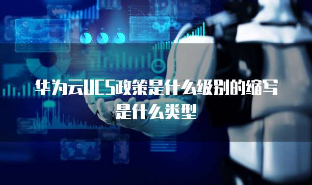 华为云UCS政策是什么级别的缩写是什么类型