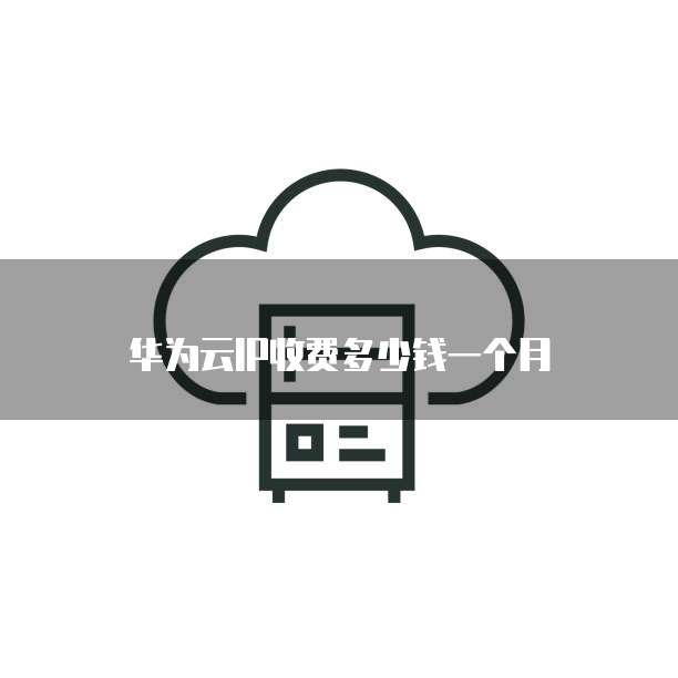 华为云IP收费多少钱一个月