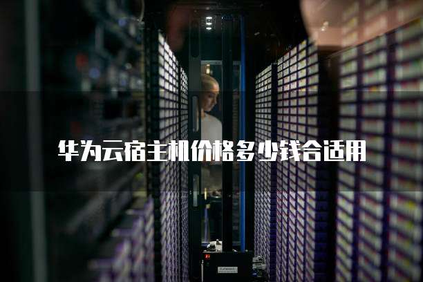 华为云宿主机价格多少钱合适用