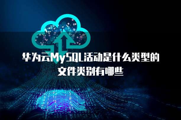 华为云MySQL活动是什么类型的文件类别有哪些