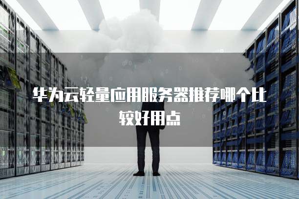 华为云轻量应用服务器推荐哪个比较好用点