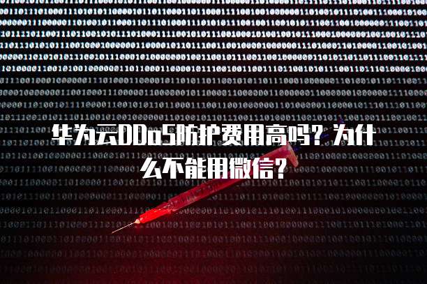 华为云DDoS防护费用高吗?为什么不能用微信?